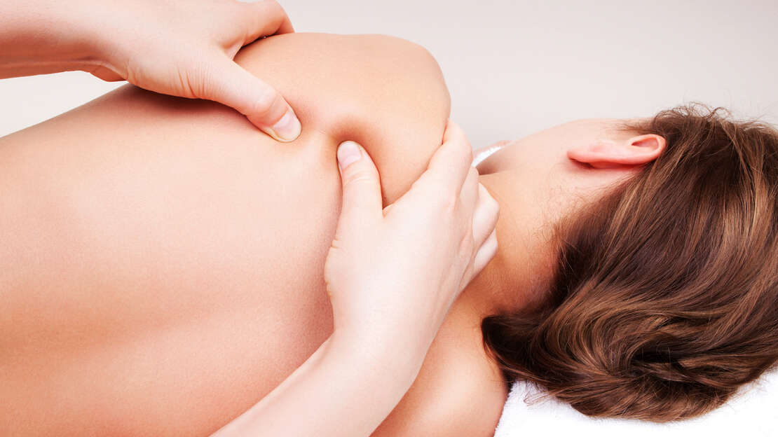 sidelying shoulder massage
